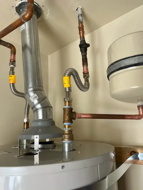 Water heater installation and plumbing repair in Brookside